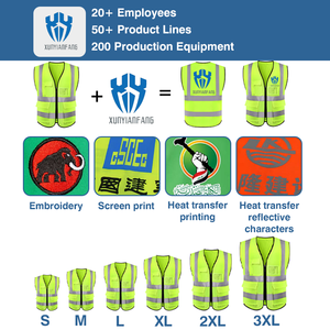 Khả năng hiển thị cao áo khoác an toàn Hi viz an ninh Áo khoác an toàn phản xạ vest - Product Image 5