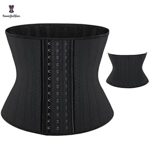 Size Xxxs Tot Xxxl Vrouwen Ademend 25 Stalen Botten Taille Training Corset Latex Cincher Lange Torso Zandloper Body Shaper