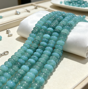 Op voorraad 5x8mm Imitatie Jade Abacus Glazen kralen Multicolor Losse Spacer kralen voor het maken van sieraden Groothandel - Product Image 1