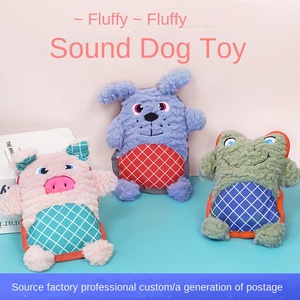 Juicepet Çizgi Film Dayanıklı Sesli Köpek Çiğneme Oyuncakları, Isırmaya Dayanıklı Peluş Yavrular İçin Çevre Dostu PP Pamuk Malzeme - Product Image 2