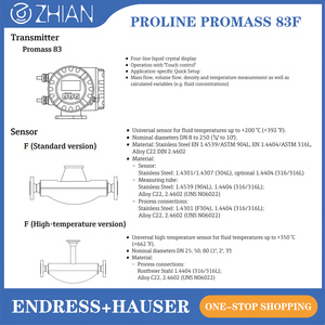 เครื่องวัดอัตราการไหลของก๊าซแบบ Coriolis รุ่น Promass 83F ของ Endress+Hauser E+H ความแม่นยำสูง พร้อม HART Modbus - Product Image 4