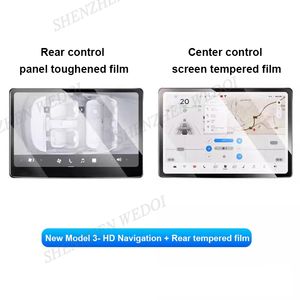 2PCS Accessoires de voiture Kits GPS Écran de navigation et protecteur d'écran en verre trempé pour Tesla 2025 New Model Y - Product Image 3
