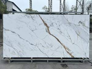 Nueva Losa de <span class=keywords><strong>Piedra</strong></span> Sinterizada Personalizable Blanca Mate con Textura de Mármol de Estilo Contemporáneo - Product Image 3