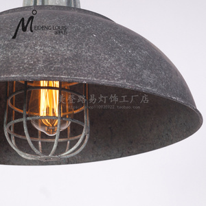 Industrial Retro Nostalgic <strong>Loft</strong> <strong>Lighting</strong> Small Iron Cage Wind Chandelier Pot <strong>Cover</strong> for Restaurant Bar Office Hanging - Product Image 4