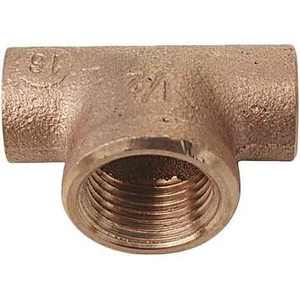 Té de soudure femelle en bronze 18X3/4X18 pour outil de tournage - Product Image 1