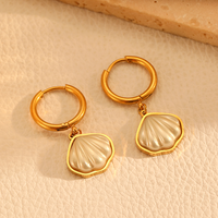 Ensemble de colliers superposés à double couche, boucles d'oreilles en acier inoxydable en forme de goutte d'eau, vente en gros de bijoux pour femmes