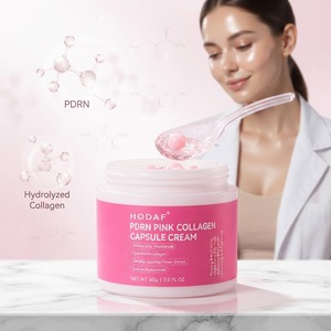 Crème gelée rose à la capsule de collagène visible avec PDRN de saumon, nutrition intense pour la peau, hydrate, répare la barrière cutanée - Product Image 1