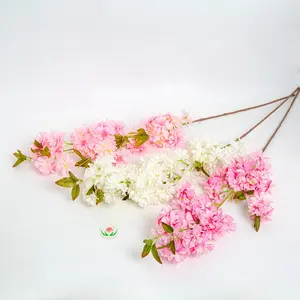 24SS-007 flor de cerezo de alta calidad gran oferta decoración de la boda ramas de flores flor de cerezo artificial decoración de eventos
