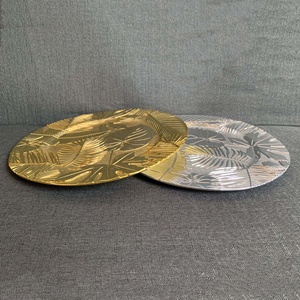 13 "3 Couleurs Galvanoplastie 3d Feuille Imprimer Plaque De Luxe Fine Motif Fruits <span class=keywords><strong>Plat</strong></span> Bol Plateau Décoratif Chargeur Assiettes Pour La Fête - Product Image 3