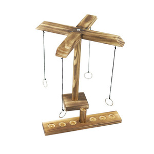 Interactive <strong>Drinking</strong> <strong>Game</strong> Toy Balance Wooden <strong>Ring</strong> <strong>Toss</strong> Hook Board <strong>Games</strong> Montessori Kids Toys for Adult Party for Bars Home - Product Image 2