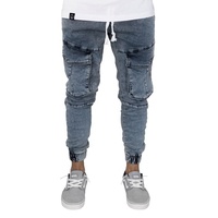 Lartaa — jean cargo de luxe pour hommes, bleu, rayé, à la mode, de haute qualité, stylé