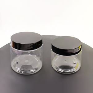 Envases de Plástico Negro para Crema para el Cuidado de la Piel, Envases Cosméticos de 8oz 12oz 250ml 400ml 500ml Vacíos con Logotipo Personalizado - Product Image 1