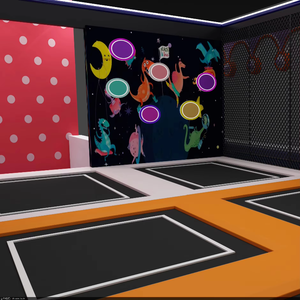 Área de Juegos Interior para Niños, Equipo de Juegos Suaves, Zona de Trampolines con Tobogán y Piscina de Pelotas - Product Image 1
