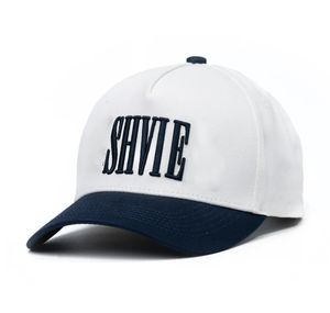 Gorra de Béisbol Personalizada de 5 Paneles, Bicolor, con Logotipo Bordado en 3D, Estilo A-Frame, Unisex, de Algodón, para las Cuatro Estaciones, con Cierre a Presión - Product Image 1