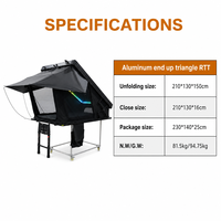 Support en X en aluminium pour tente de toit triangulaire pour camping sur le plateau de pick-up, SUV 4x4 tout-terrain et véhicules de type Overland