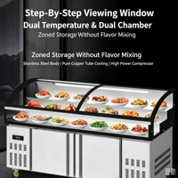 Vitrine chauffante personnalisée pour aliments chauds OEM ODM, vitrine de présentation pour traiteur, équipement de restauration
