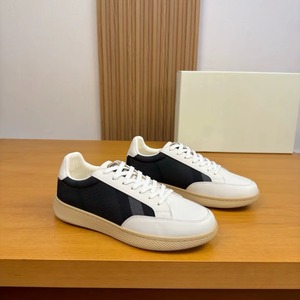 High Quality Sporty Designer Plaid Mesh Canvas Leather <b>Sneakers</b> Men Comfort Non Slip Flat Breathable <b>Waterproof</b> Spring Fashion - Product Image 1