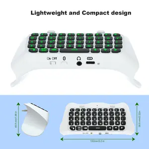 PS5 Elite Controller Teclado inalámbrico Bluetooth PS5 Elite Controller teclado Altavoces incorporados para chat de voz conector externo