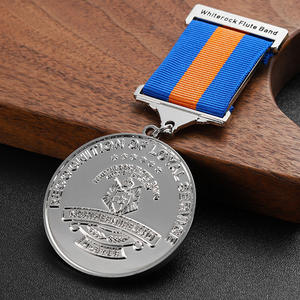 Medallas de recuerdo Metal Aleación de zinc En relieve 2d 3D Logo Carta Plata Premio Rusia Medallas Fabricantes Medalla DE HONOR personalizada - Product Image 6