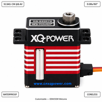 Micro servo numérique XQ-POWER XQ-S2007D 7kg sans noyau, étanche, engrenage en acier inoxydable, aluminium, 6V-8.4V, pour hélicoptère et avion RC