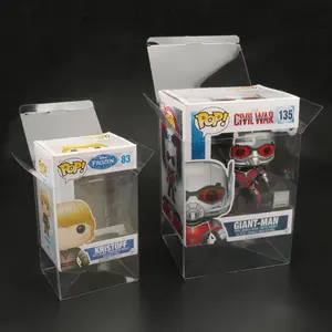 Custom Logo Luxury 4 Inch Funko Pop Hard Protective Case Folding Toy Transparently Gift Plastic Box