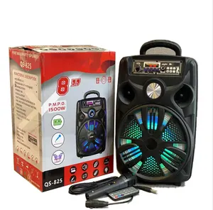 Produk Dropship Speaker Portabel ance 8 inci kotak troli Speaker bt daya tinggi Speaker luar ruangan nirkabel