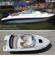 Bateau pneumatique semi-rigide (RIB) en fibre de verre et PVC à double couche, de 6 à 14 places, pour la pêche et les loisirs, avec fonction de dérive, écologique