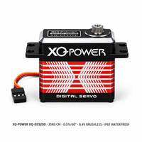 Servomoteur pour bateau RC XQ-S8335DW 35kg Étanche IP67 Sans balais Haute vitesse Engrenage en acier inoxydable 6V-8.4V