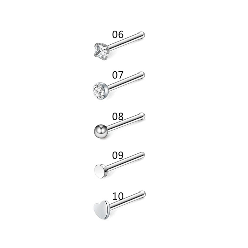 nose pins 5-piece set