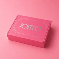 Boîte d'expédition en carton ondulé rose de luxe sur mesure avec logo personnalisé de haute qualité pour l'emballage des produits de soin de la peau, production en usine tout-en-un
