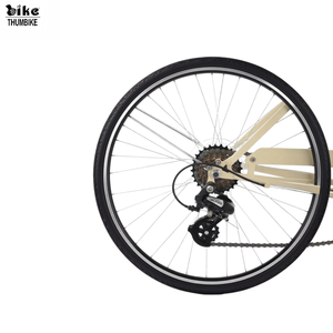 Bicicleta Urbana Clásica Vintage 700C con Cuadro de Acero, 7 Velocidades, Bicicleta Retro de Ocio para Mujer, Bicicleta Urbana para Desplazamientos - Product Image 2
