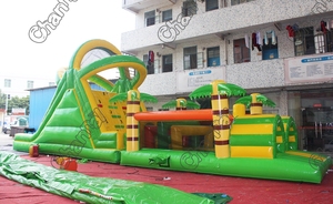 Énorme parcours d'obstacles gonflable commercial parcours d'obstacles gonflable château <span class=keywords><strong>et</strong></span> toboggan de <span class=keywords><strong>maison</strong></span> de rebond gonflable - Product Image 3