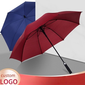 Parapluie de golf semi-automatique à poignée droite extra-large résistant aux tempêtes. - Product Image 3