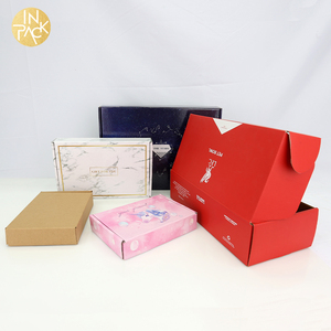 Trong Gói Bao Bì Giấy Gợn Sóng Tùy Chỉnh Quần Áo Màu Đen Hộp Vận Chuyển Gửi Thư Có Bao Bì Logo - Product Image 2