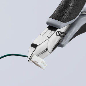 Ciseaux diagonaux électroniques Knipex ESD en acier inoxydable à bord lisse, qualité industrielle, poignée souple, ciseaux d'électricien - Product Image 1