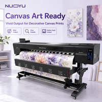 Imprimante sur toile 1,8 m avec 1 carte Hoson I3200E, machine d'impression grand format CMYK pour toile, vente en gros OEM