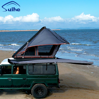 Aluminium-Hartschalen-Dachzelt aus Oxford-Gewebe, Wasserdicht, Vier-Jahreszeiten-Zelt mit Schnellaufbau für Outdoor-Camping & Glamping SUV/LKW