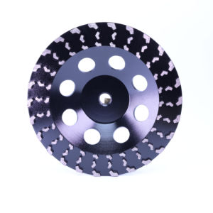 Herramienta de molienda de hormigón con rueda de copa de nuevo estilo negro de <span class=keywords><strong>7</strong></span> <span class=keywords><strong>pulgadas</strong></span> para <span class=keywords><strong>amoladora</strong></span> manual con <span class=keywords><strong>precio</strong></span> de fábrica - Product Image 1