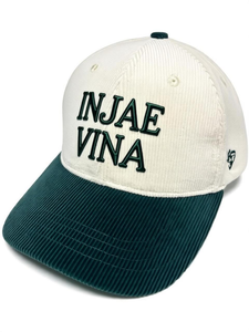 Casquette de baseball non structurée à 5 panneaux, ajustable et personnalisable, avec logo brodé, bicolore, en velours côtelé, Oxford et à pois léopard - Product Image 5