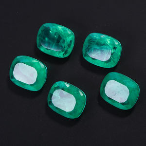 แก้วอัญมณี Paraiba ทรงสี่เหลี่ยมอัญมณีทรงเหลี่ยมขนาด6*8ชิ้นทำจากแก้วอัญมณีหลวมจากห้องปฏิบัติการคุณภาพสูง - Product Image 3