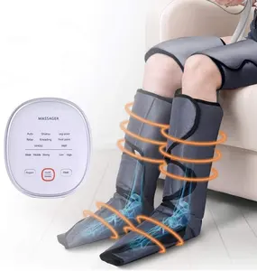 Masseur électrique pour les jambes, outil de récupération, circulation du sang, masseur des pieds et des genoux, Compression d'air, bottes à 6 cavités