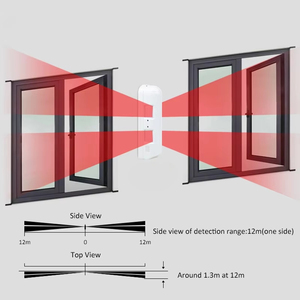 Rilevatore di Movimento PIR a Doppia Barriera Cablato per Esterni, Sensore a Infrarossi Anti-Mascheramento, Impermeabile IP55, Allarme di Sicurezza Perimetrale Anti-Intrusione - Product Image 4