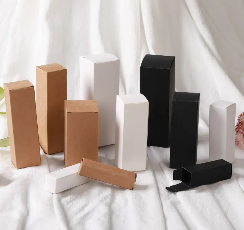 कॉस्मेटिक पैकेजिंग बॉक्स थोक सार त्वचा देखभाल उत्पादों thickened सफेद कार्ड लोशन कागज बॉक्स