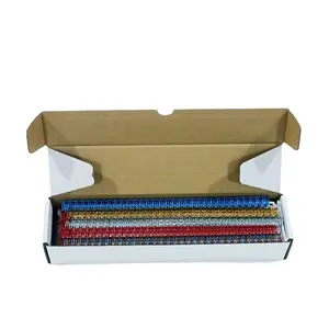Color Mixed Stationery Box 34/32 loops 9.5 mm Double Loop Wire O Binding Spiral For Notebook and Calendar