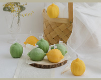 Großhandel Soja Wachs Duft kerzen mit Zitronen form Nettes Frucht aroma Geeignet für Geburtstags geschenke Meditations bad und Yoga
