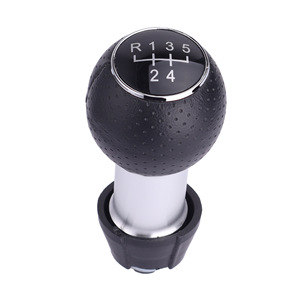 Car Gear <b>Knob</b> 12mm Leather Manual <b>Shift</b> <b>Knob</b> For Audi A3 Volkswagen Golf Passat - Product Image 2