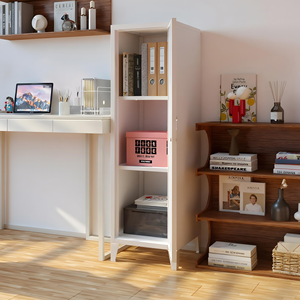 Armario de Almacenamiento Metálico con Cerradura, Puerta y Estantes Extraíbles, Armario <span class=keywords><strong>Estrecho</strong></span> para <span class=keywords><strong>Cocina</strong></span> o Baño - Product Image 3