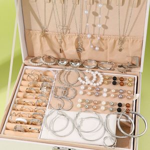 TUME Set perhiasan Eropa, untuk SHEIN imitasi paduan mutiara untuk hadiah pertunangan atau pesta tanpa kotak - Product Image 4