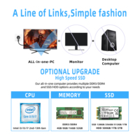 Manwei Brother Tout en Un Ordinateur de Gaming Nouveau Design 27 Pouces Écran LCD Large DDR4 PC avec Composants de Haute Qualité