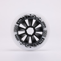 Roues de patinage de vitesse en ligne 110 mm à rebond élevé ZICO 85A en polyuréthane, roue de patin à roulettes simple phosphorescente